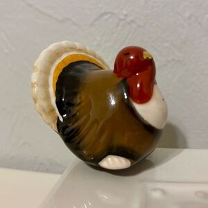 Nora Fleming Turkey “Gobble Gobble” Thanksgiving A47 Ceramic Platter Mini